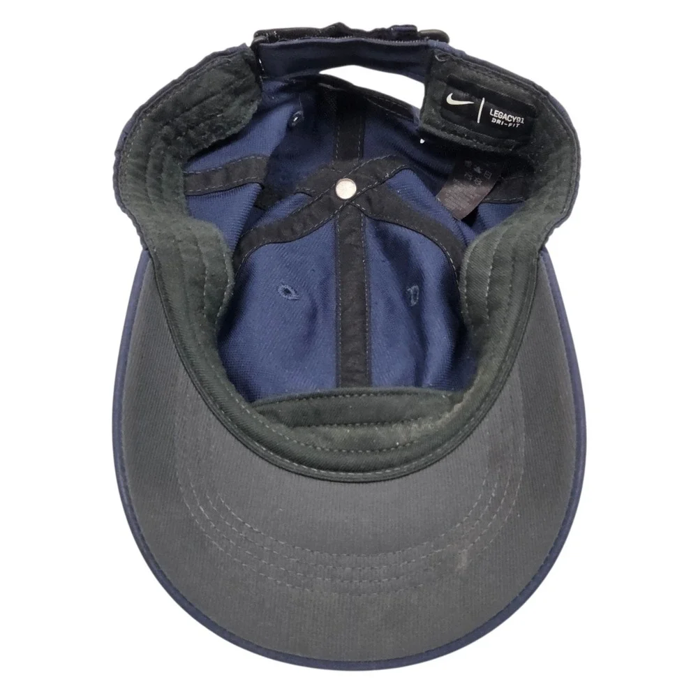 Nike Hat Legacy91 Dri-FIT Mens  Navy Blue Adjustable Swoosh  Cap Performance